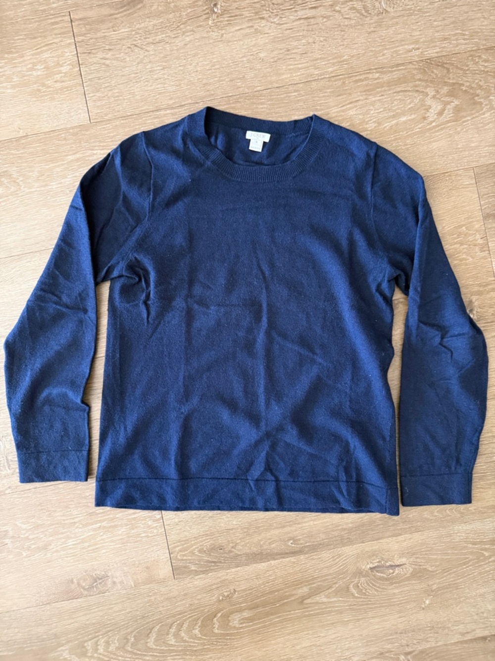 J. Crew Women's Navy Crewneck Sweater